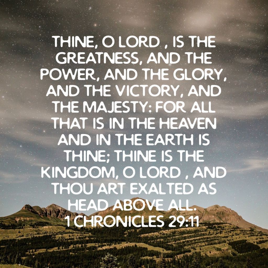 Kingdom, power and&nbsp;glory